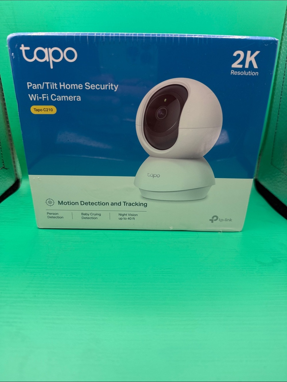 Tapo Pan/Tilt Home Security Wi‑Fi Camera — White